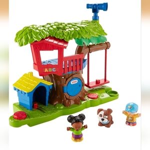 Fisher-Price Little People Toddler Musical Toy Swing & Share Treehouse Playset